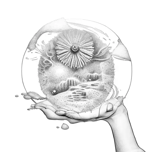  To see a World in a Grain of Sand And a Heaven in a Wild Flower, Hold Infinity in the palm of your hand And Eternity in tattoo design idea