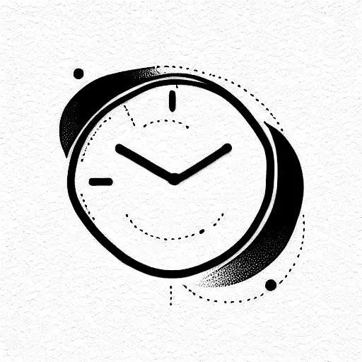 time is money tattoo design idea