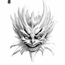 Ryuk tattoo design idea