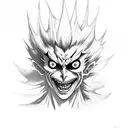 Ryuk tattoo design idea