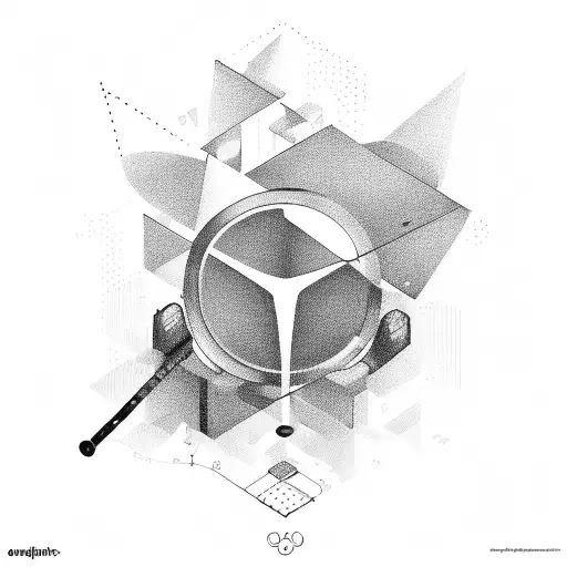 A digital marketing graph transformed into a musical staff tattoo design idea
