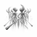 A digital marketing graph transformed into a musical staff tattoo design idea