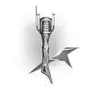 A digital marketing graph transformed into a musical staff tattoo design idea