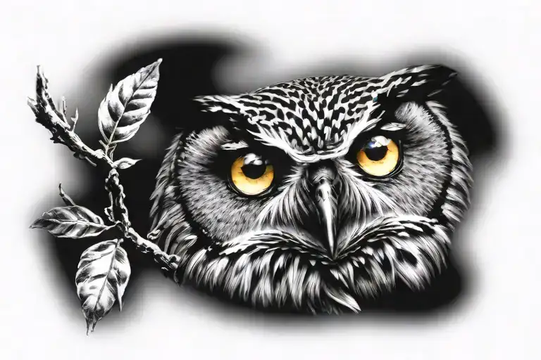 owl eye tattoo tattoo design idea