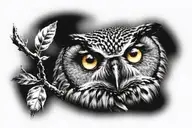 owl eye tattoo tattoo design idea