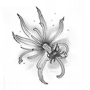 Red Spider lily tattoo design idea
