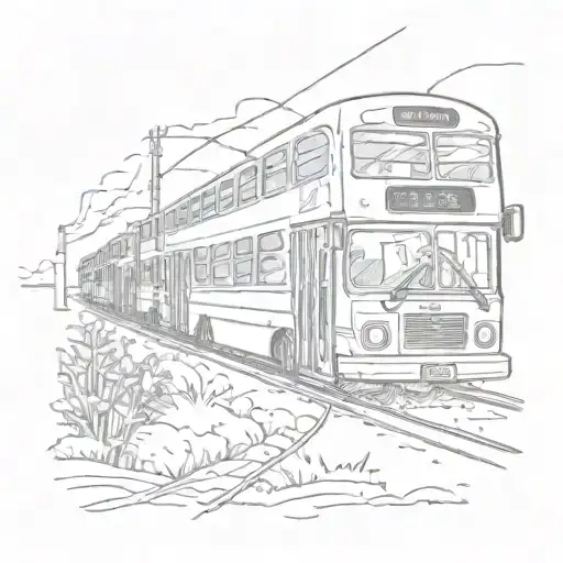 song lyric "I missed the last bus, so I'll take the next train" tattoo design idea