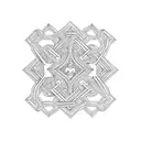 4 chain links in Diamond shape tattoo design idea