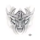 taurus evil tattoo design idea