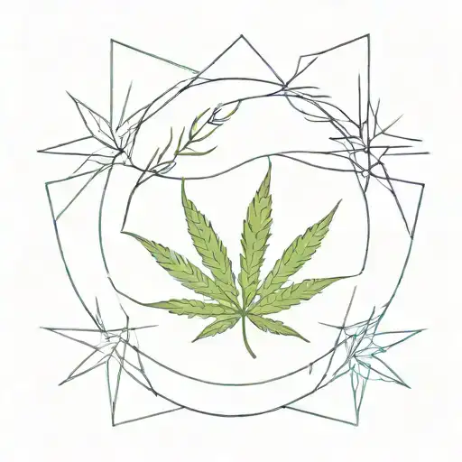 carpe cannabis tattoo design idea
