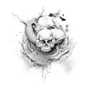 anxiety tattoo design idea