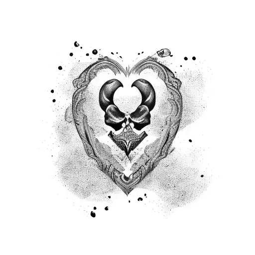 corazon tattoo design idea