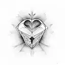 corazon tattoo design idea