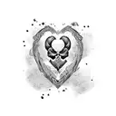 corazon tattoo design idea