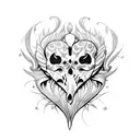 corazon tattoo design idea