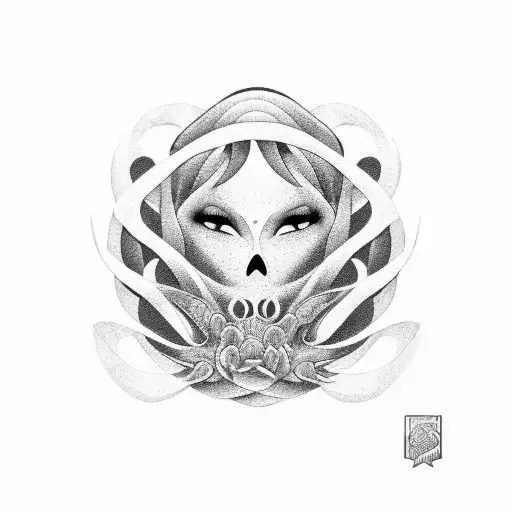 my mother's keeper with waves tattoo design idea