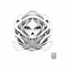 my mother's keeper with waves tattoo design idea