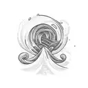 my mother's keeper with waves tattoo design idea