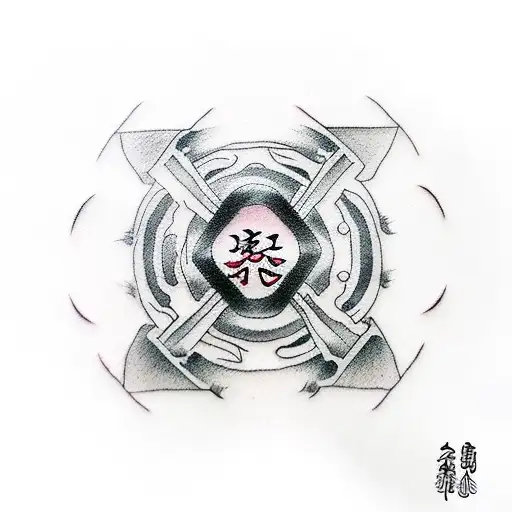 Akatsuki Itachi Sharingan tattoo design idea