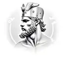 Greek god ajax sideview tattoo design idea