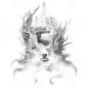 soul ascending tattoo design idea