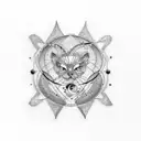 quantum physics tattoo design idea