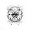 quantum physics tattoo design idea