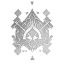 new zealand symbol hei matau tattoo design idea