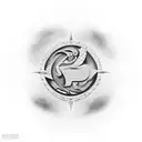 new zealand symbol hei matau tattoo design idea