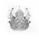 tiara tattoo design idea