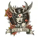 still I rise tattoo design idea