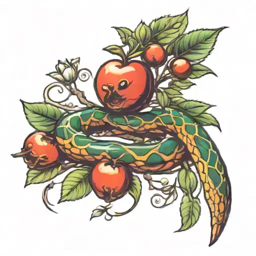 apple tree tattoo ideas