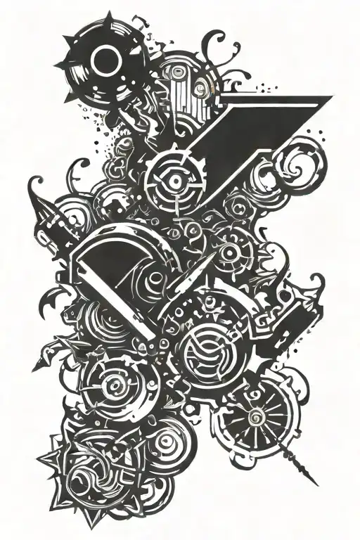 Design a word tattoo based on the word 'onetapz', which means getting a one bullet headshot in a video game. tattoo design idea