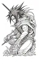 Sasuke Uchiha tattoo design idea