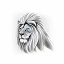 Cross, lion eagle  tattoo design idea