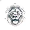 Cross, lion eagle  tattoo design idea