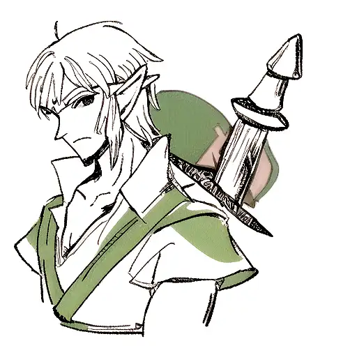 legend of Zelda neck tattoo tattoo design idea