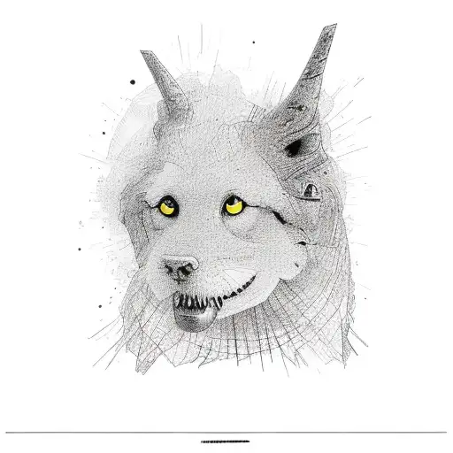 a billboard that says "disappear here" in the middle  tattoo design idea