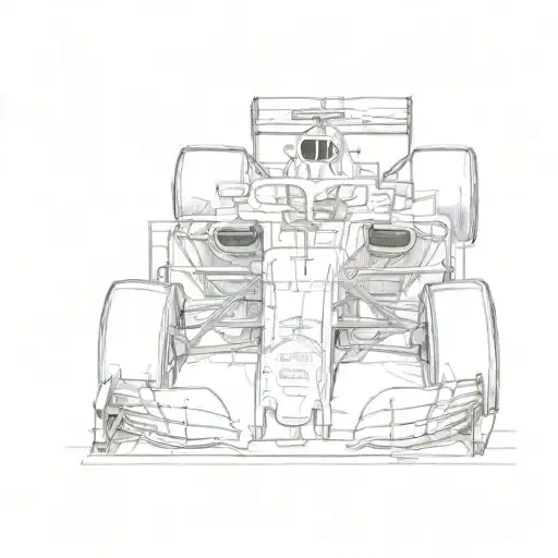 formula 1 car Charles Leclerc tattoo design idea