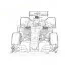 formula 1 car Charles Leclerc tattoo design idea