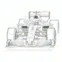 formula 1 car Charles Leclerc tattoo design idea