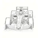 formula 1 car Charles Leclerc tattoo design idea