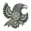 albanian eagle tattoo design idea