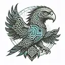 albanian eagle tattoo design idea