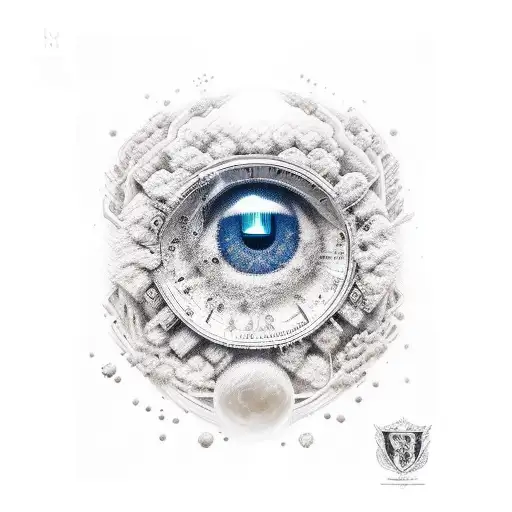 nervous cell and dopamine tattoo design idea