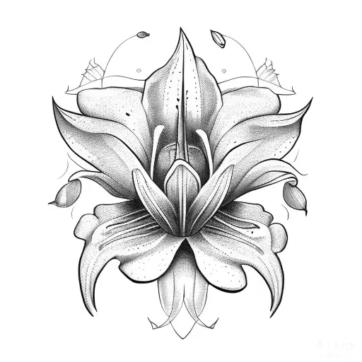 Lily tattoo design idea