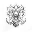 Harley Davidson Logo tattoo design idea