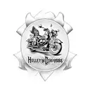 Harley Davidson Logo tattoo design idea