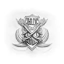 Harley Davidson Logo tattoo design idea