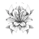 Lily tattoo design idea